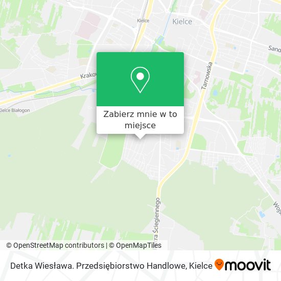 Mapa Detka Wiesława. Przedsiębiorstwo Handlowe