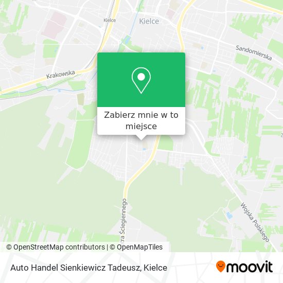 Mapa Auto Handel Sienkiewicz Tadeusz