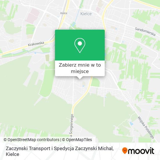Mapa Zaczynski Transport i Spedycja Zaczynski Michal