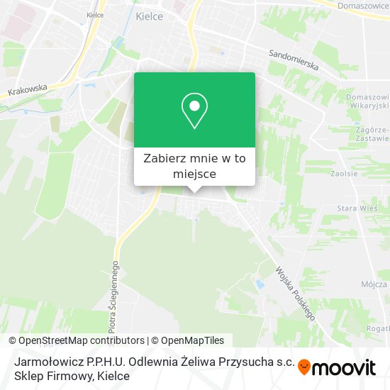 Mapa Jarmołowicz P.P.H.U. Odlewnia Żeliwa Przysucha s.c. Sklep Firmowy