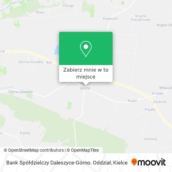Mapa Bank Spółdzielczy Daleszyce-Górno. Oddział