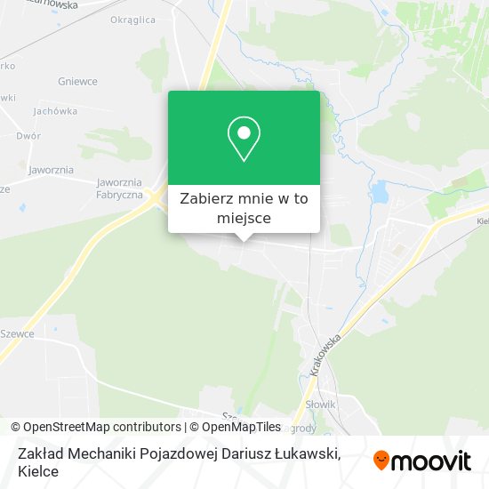 Mapa Zakład Mechaniki Pojazdowej Dariusz Łukawski