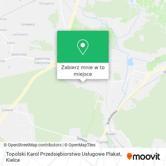 Mapa Topolski Karol Przedsiębiorstwo Usługowe Plakat