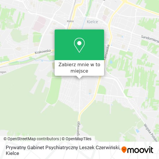 Mapa Prywatny Gabinet Psychiatryczny Leszek Czerwiński