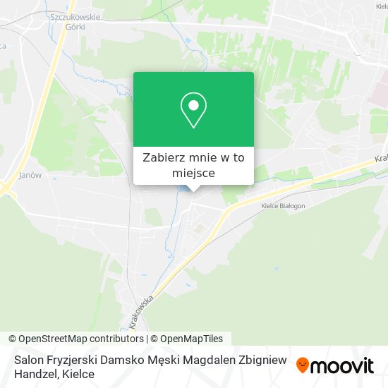 Mapa Salon Fryzjerski Damsko Męski Magdalen Zbigniew Handzel