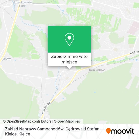 Mapa Zakład Naprawy Samochodów. Cędrowski Stefan Kielce