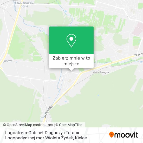 Mapa Logostrefa-Gabinet Diagnozy i Terapii Logopedycznej mgr Wioleta Żydek