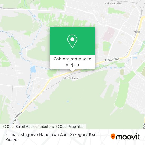Mapa Firma Usługowo Handlowa Axel Grzegorz Ksel