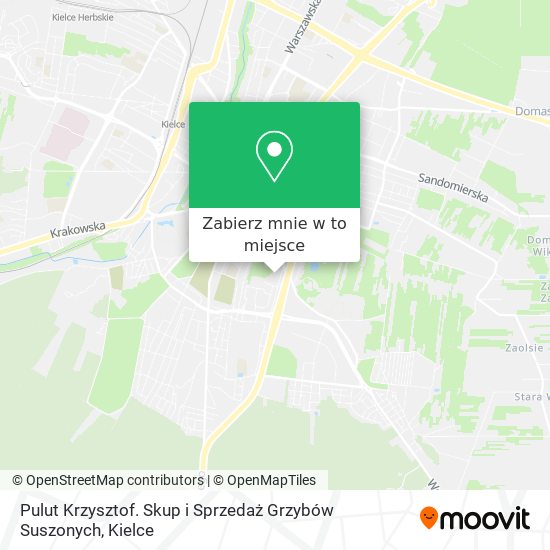 Mapa Pulut Krzysztof. Skup i Sprzedaż Grzybów Suszonych