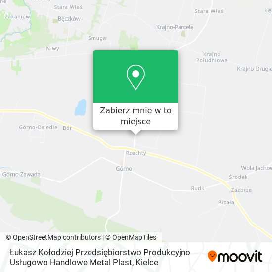 Mapa Łukasz Kołodziej Przedsiębiorstwo Produkcyjno Usługowo Handlowe Metal Plast