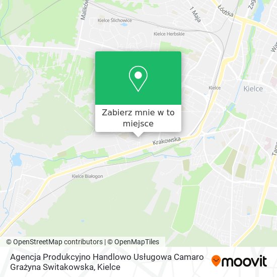 Mapa Agencja Produkcyjno Handlowo Usługowa Camaro Grażyna Switakowska