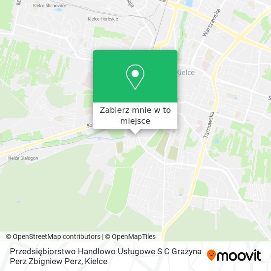 Mapa Przedsiębiorstwo Handlowo Usługowe S C Grażyna Perz Zbigniew Perz