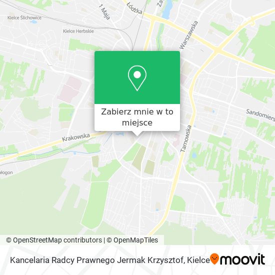 Mapa Kancelaria Radcy Prawnego Jermak Krzysztof