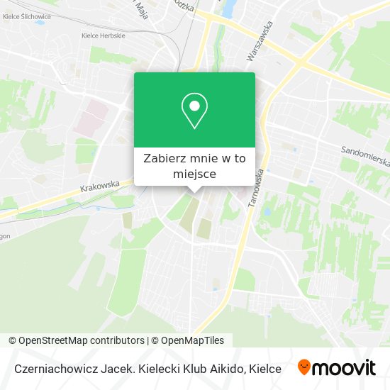 Mapa Czerniachowicz Jacek. Kielecki Klub Aikido