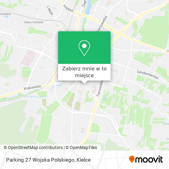 Mapa Parking 27 Wojska Polskiego