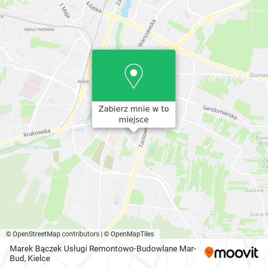 Mapa Marek Bączek Usługi Remontowo-Budowlane Mar-Bud