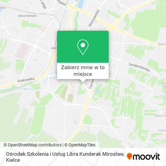 Mapa Ośrodek Szkolenia i Usług Libra Kunderak Mirosław