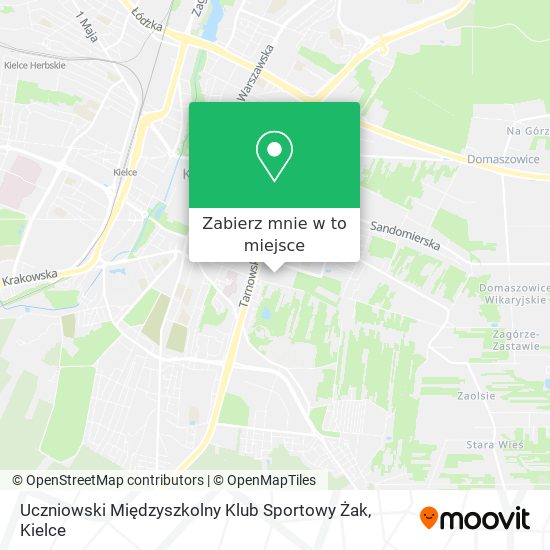 Mapa Uczniowski Międzyszkolny Klub Sportowy Żak