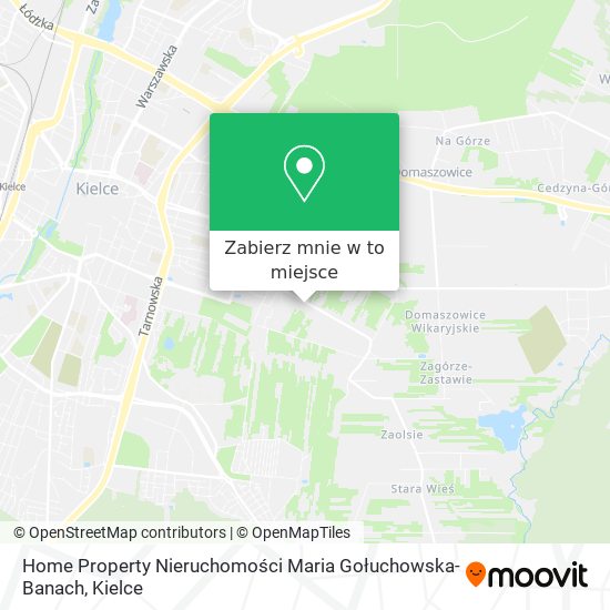 Mapa Home Property Nieruchomości Maria Gołuchowska-Banach