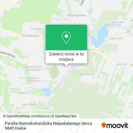 Mapa Parafia Rzymskokatolicka Niepokalanego Serca NMP