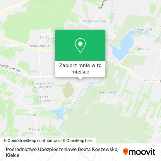 Mapa Pośrednictwo Ubezpieczeniowe Beata Koszewska