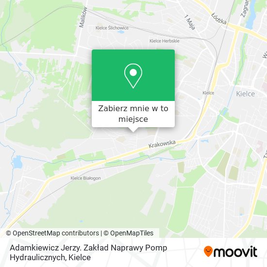 Mapa Adamkiewicz Jerzy. Zakład Naprawy Pomp Hydraulicznych