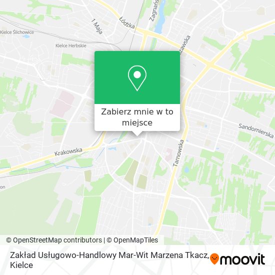 Mapa Zakład Usługowo-Handlowy Mar-Wit Marzena Tkacz