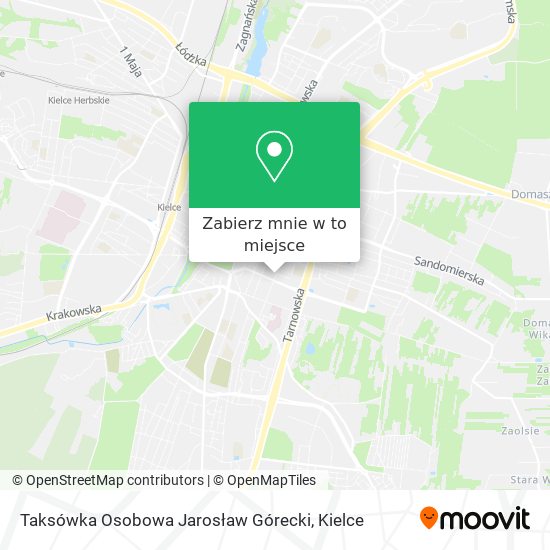Mapa Taksówka Osobowa Jarosław Górecki