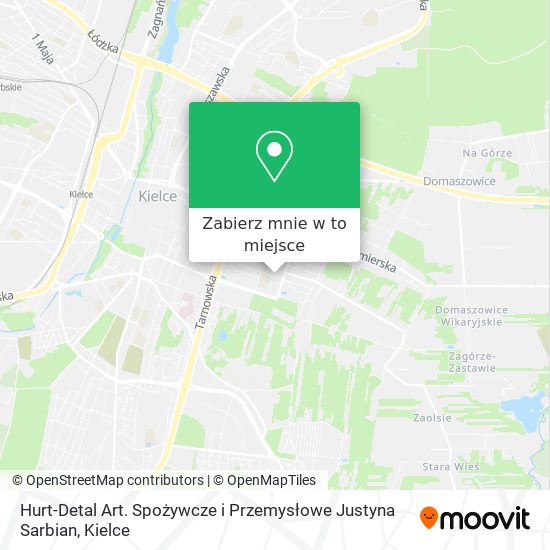 Mapa Hurt-Detal Art. Spożywcze i Przemysłowe Justyna Sarbian