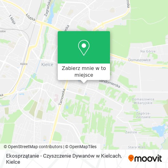 Mapa Ekosprzątanie - Czyszczenie Dywanów w Kielcach