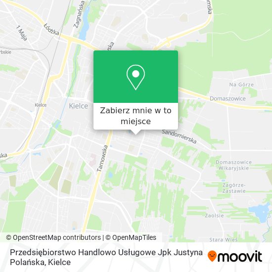Mapa Przedsiębiorstwo Handlowo Usługowe Jpk Justyna Polańska