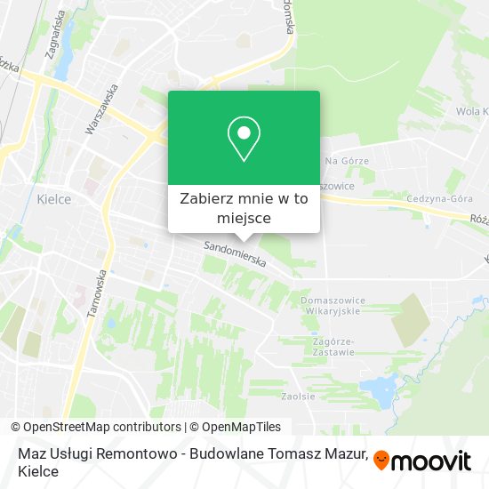 Mapa Maz Usługi Remontowo - Budowlane Tomasz Mazur