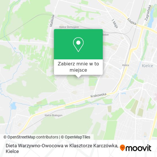 Mapa Dieta Warzywno-Owocowa w Klasztorze Karczówka