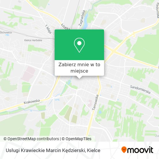 Mapa Usługi Krawieckie Marcin Kędzierski
