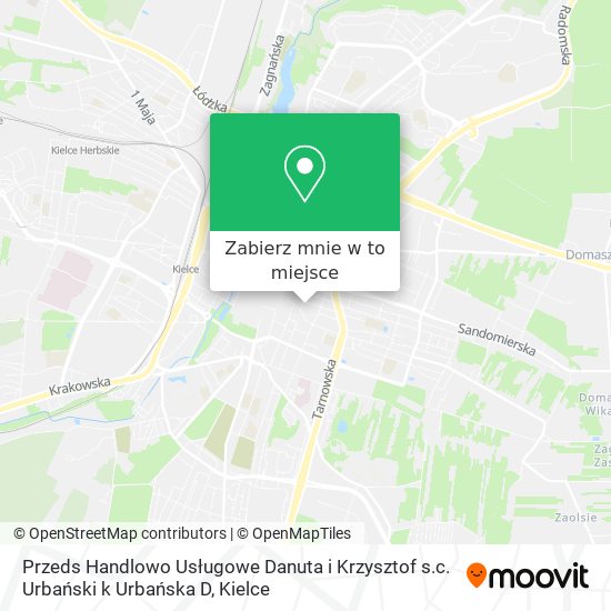Mapa Przeds Handlowo Usługowe Danuta i Krzysztof s.c. Urbański k Urbańska D