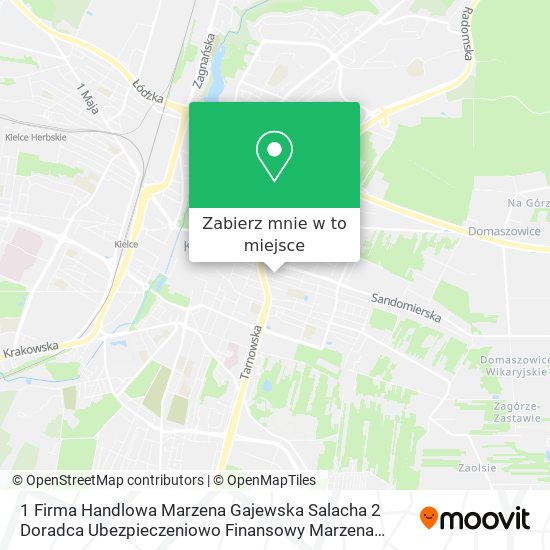 Mapa 1 Firma Handlowa Marzena Gajewska Salacha 2 Doradca Ubezpieczeniowo Finansowy Marzena Gajewska Sala