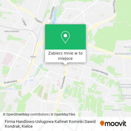 Mapa Firma Handlowo-Usługowa Kafmet Kominki Dawid Kondrak