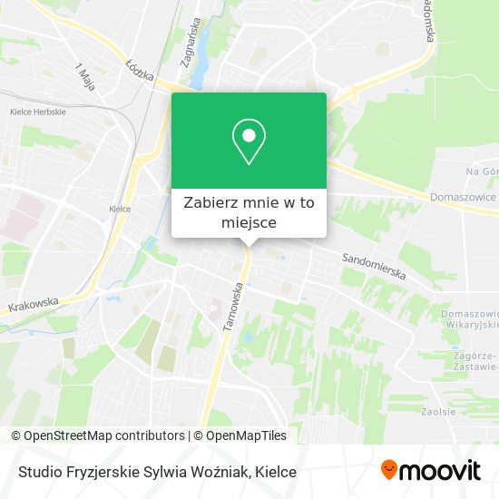 Mapa Studio Fryzjerskie Sylwia Woźniak