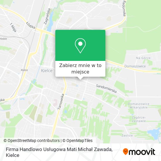 Mapa Firma Handlowo Usługowa Mati Michał Zawada
