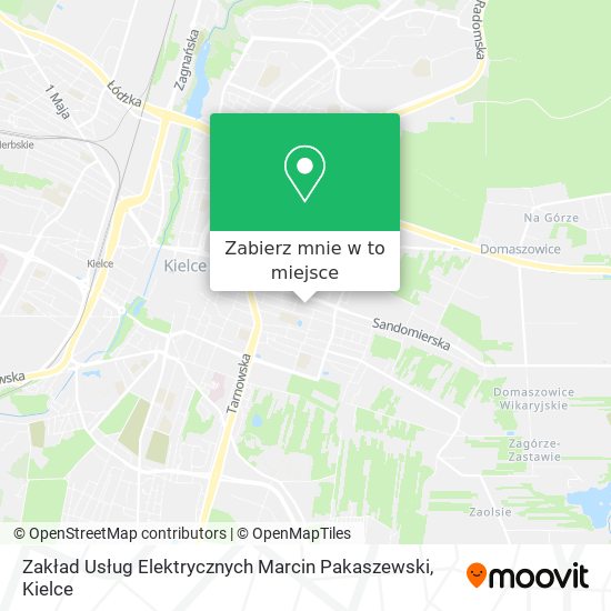 Mapa Zakład Usług Elektrycznych Marcin Pakaszewski
