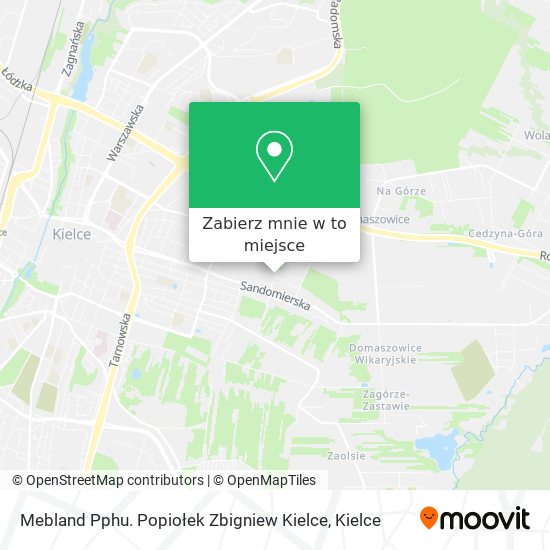 Mapa Mebland Pphu. Popiołek Zbigniew Kielce