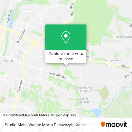 Mapa Studio Mebli Wenge Marta Pańszczyk