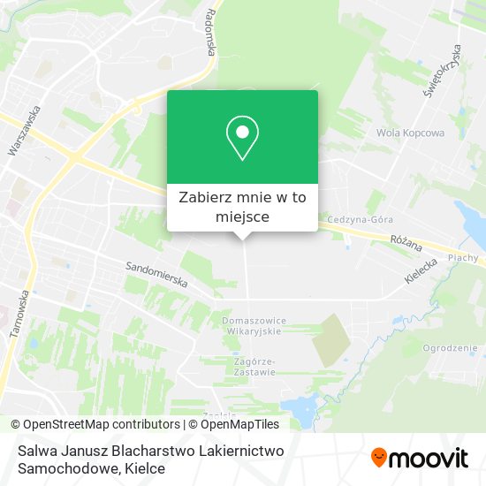 Mapa Salwa Janusz Blacharstwo Lakiernictwo Samochodowe