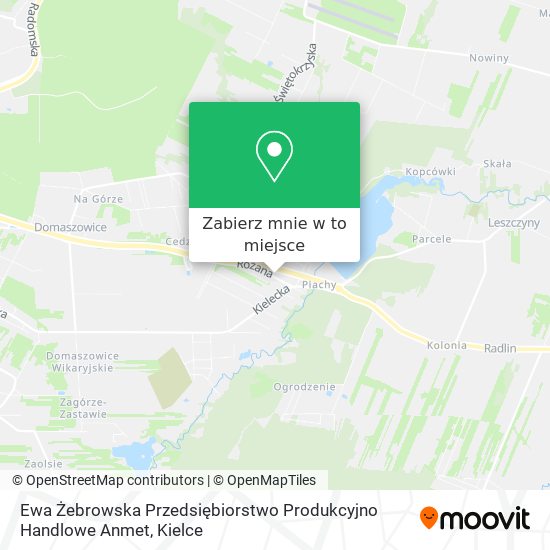 Mapa Ewa Żebrowska Przedsiębiorstwo Produkcyjno Handlowe Anmet