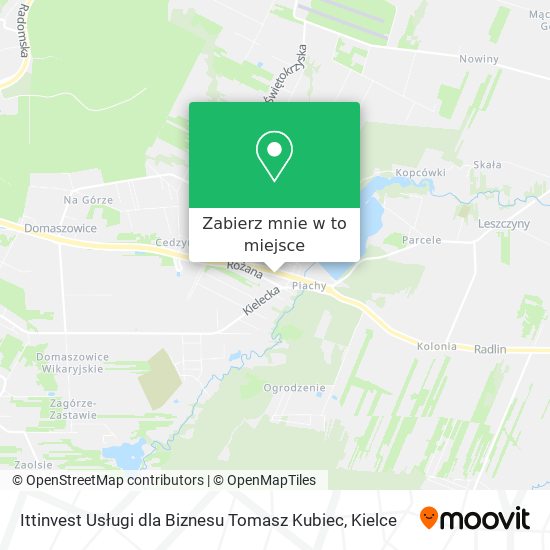 Mapa Ittinvest Usługi dla Biznesu Tomasz Kubiec