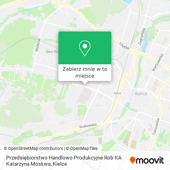 Mapa Przedsiębiorstwo Handlowo Produkcyjne Rob KA Katarzyna Moskwa