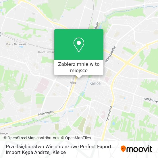 Mapa Przedsiębiorstwo Wielobranżowe Perfect Export Import Kępa Andrzej