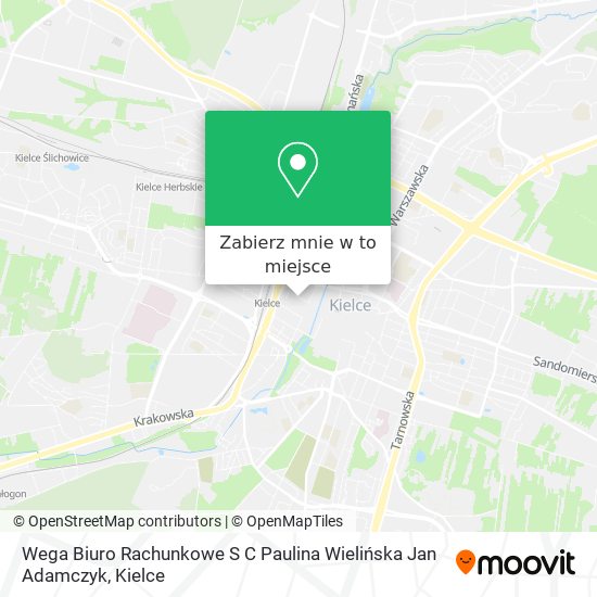 Mapa Wega Biuro Rachunkowe S C Paulina Wielińska Jan Adamczyk