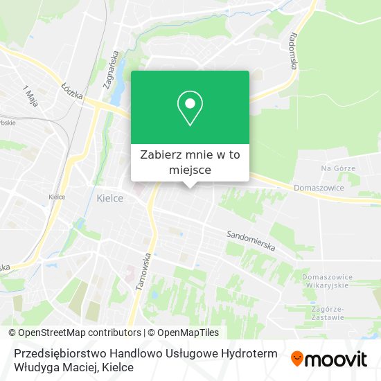 Mapa Przedsiębiorstwo Handlowo Usługowe Hydroterm Włudyga Maciej