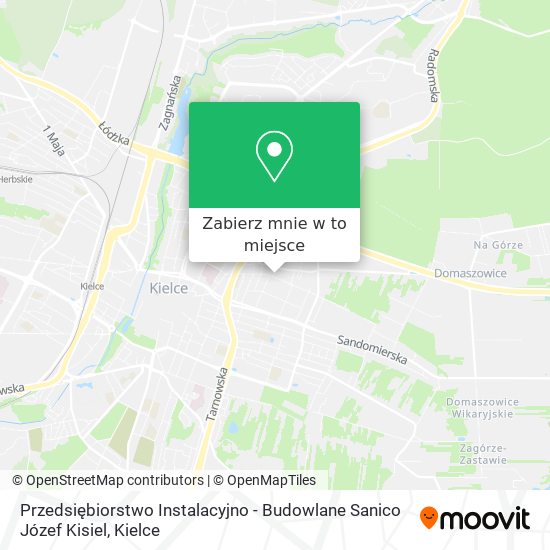 Mapa Przedsiębiorstwo Instalacyjno - Budowlane Sanico Józef Kisiel